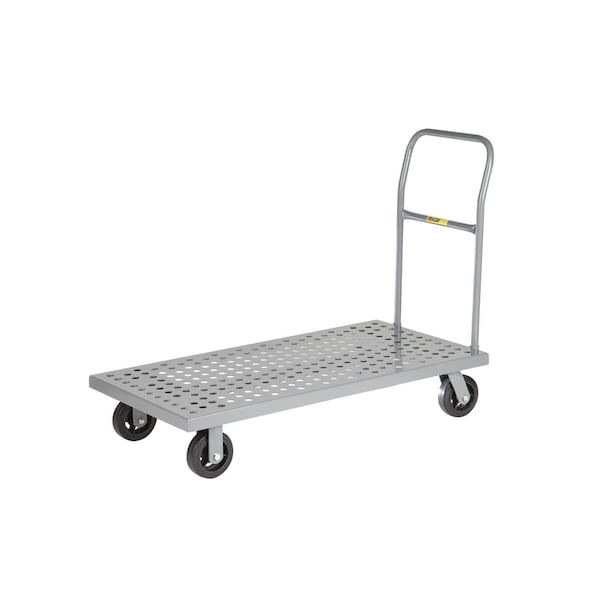 Platform Truck with Perforated Deck, 1200 lbs Capacity, Flush Edge